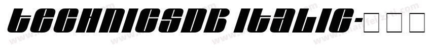 TechnicsDB Italic字体转换